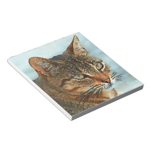 Kunstmatige Cartoon Stijl tabby Cat RB Notitieblok