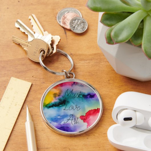 Kunstmatige Creatieve Splashes van de Waterverf Sleutelhanger (Bureau)