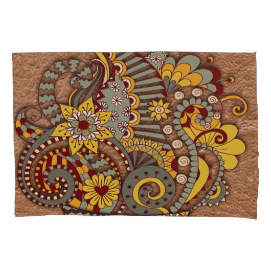 Kunstmatige doodle tekenkunst kussensloop (Voorkant)