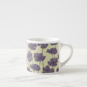 Kunstmatige florale achtergrond espresso kop (Rechts)