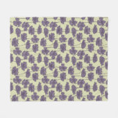 Kunstmatige florale achtergrond fleece deken (Voorkant (Horizontaal))