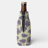 Kunstmatige florale achtergrond flesjeskoeler (Fles Achterkant)