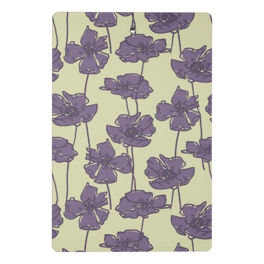 Kunstmatige florale achtergrond mini klembord (Achterkant)