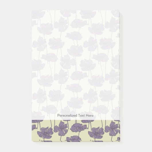 Kunstmatige florale achtergrond post-it® notes (Voorkant)