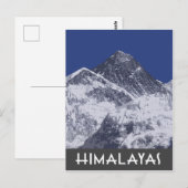 Kunstmatige fotoillustratie van de Himalaya Briefkaart (Voorkant / Achterkant)