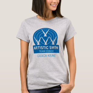 Kunstmatige gesynchroniseerde zwemming t-shirt