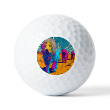 Kunstmatige golfbal (gelukskleuren!)