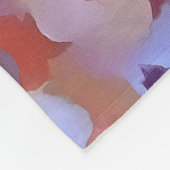 Kunstmatige hydrangeas Hortensia Floral Abstract a Fleece Deken (Hoek)