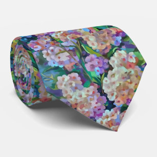 Kunstmatige hydrangeas Hortensia Floral Abstract a Stropdas