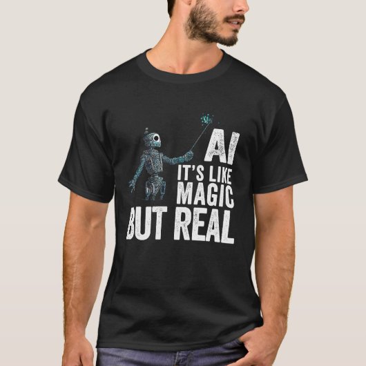 Kunstmatige Inlichtingendienst Robot AI T-shirt (Voorkant)