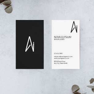 Kunstmatige Intelligence Coder Visitekaartje