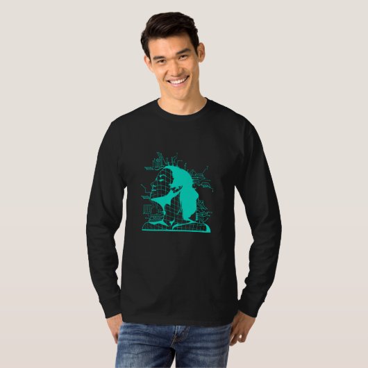 Kunstmatige Intelligence Deep Learning Network T-shirt (Voorkant volledig)