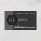 Kunstmatige Intelligence Engineering               Visitekaartje (Voorkant)