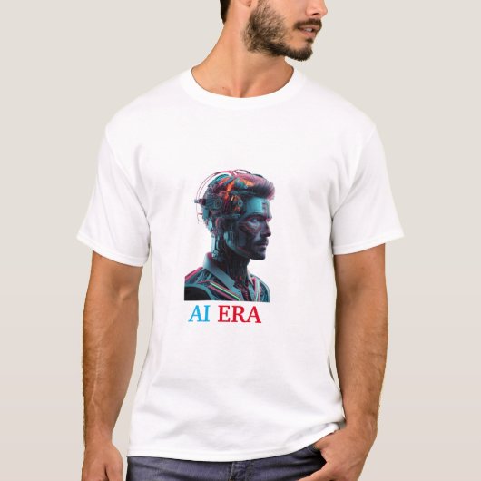Kunstmatige intelligentie (AI) tijdperk T-shirt (Voorkant)