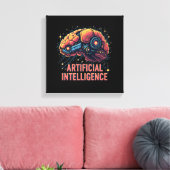 Kunstmatige Intelligentie Brain Canvas Art Afdruk (Insitu (Woonkamer))