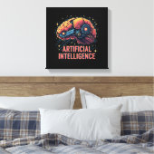 Kunstmatige Intelligentie Brain Canvas Art Afdruk (Insitu (Slaapkamer))