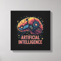 Kunstmatige Intelligentie Brain Canvas Art
