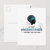 Kunstmatige intelligentie Smart Tech Design Briefkaart (Voorkant / Achterkant)