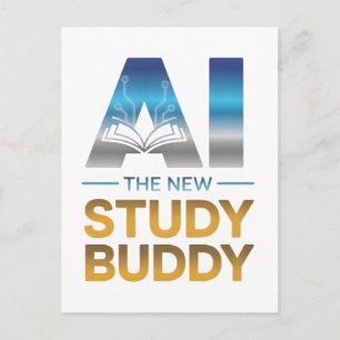 Kunstmatige Intelligentie Studeerbuddy Ontwerp Briefkaart