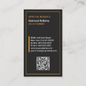 Kunstmatige intelligentie visitekaartje (Achterkant)