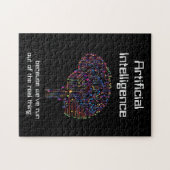 Kunstmatige intelligentie vs Real Thing Legpuzzel (Horizontaal)