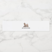 Kunstmatige invoer heldere fles waterfles etiket (Enkel label)