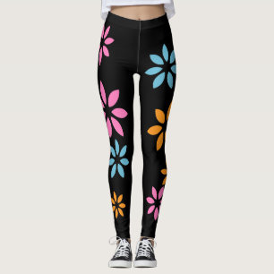 Kunstmatige kleurrijke Floral Pattern oefent Leggi Leggings