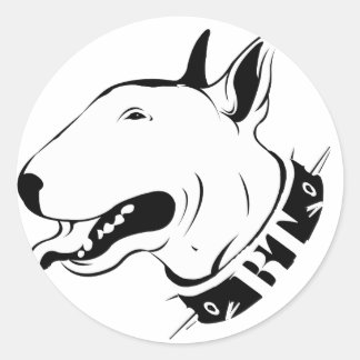 Kunstmatige koerierdrager Hondenras Design Ronde Sticker