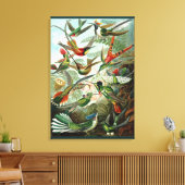 Kunstmatige kolibrie - Kunstvormen van Natuur Canvas Afdruk (Insitu (Woonkamer))