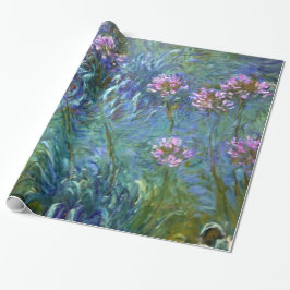Kunstmatige kunstbloemen van Monet Cadeaupapier