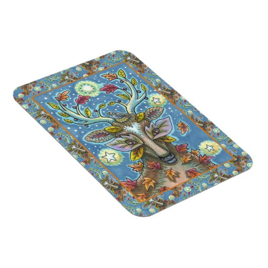 KUNSTMATIGE KUNSTSTROOM IN AUTUMN FOREST, BIRD NES MAGNEET (Rechterzijde)