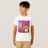 Kunstmatige monster Fun Character Cartoon Design T-shirt (Voorkant volledig)