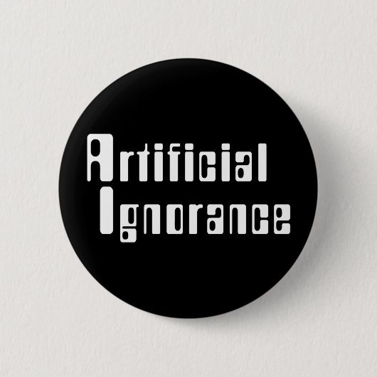 Kunstmatige onwetendheid Button (Voorkant)