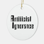 Kunstmatige onwetendheid keramisch ornament (Links)