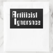 Kunstmatige onwetendheid Rechthoekige Sticker (Tas)