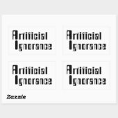 Kunstmatige onwetendheid rechthoekige sticker (Vel)