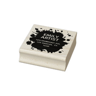 Kunstmatige plaspband voor verf - Artsy Return Add Rubberstempel