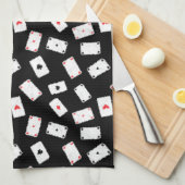 Kunstmatige speelkaarten theedoek (Quarter Fold)