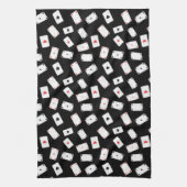 Kunstmatige speelkaarten theedoek (Verticaal)