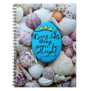 Kunstmatige strandrockkunst grappig tijdschrift la notitieboek