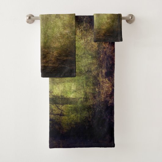 Kunstmatige textuur achtergrond van Oerwoud Bad Handdoek (Insitu)