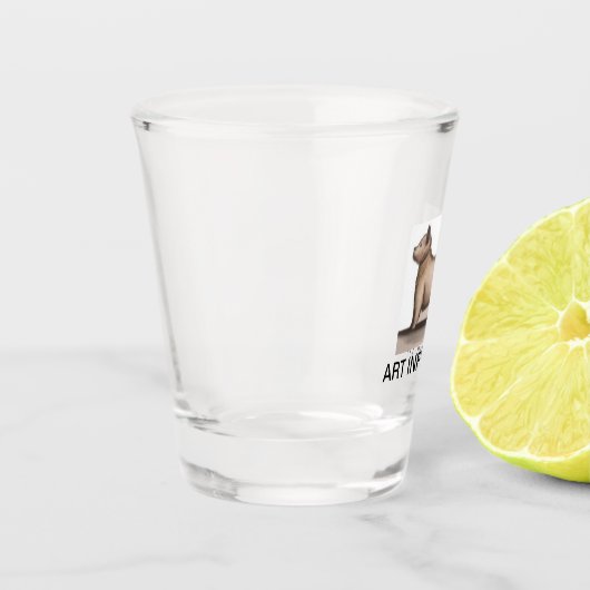 Kunstmatige toepassing shot glas (Links)