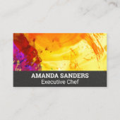 Kunstmatige verf Achtergrond Visitekaartje (Voorkant)