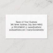 Kunstmatige verflijn textuur visitekaartje (Achterkant)