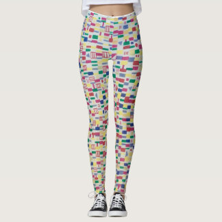 Kunstmatige vizieren, volledige lengte, vrolijke k leggings