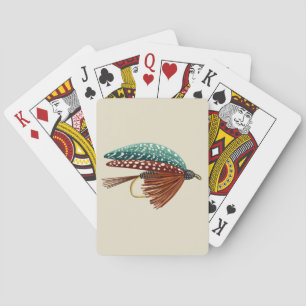 Kunstmatige vliegvislokmiddelen voor de visser pokerkaarten