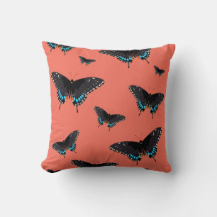Kunstmatige vlinder Prints roze vlinderdwars Kussen