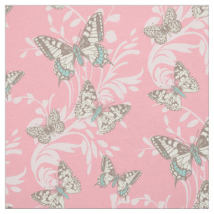 Kunstmatige vlinders vouw roze insectenweefsel stof