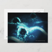 Kunstmatige weergave van kankercellen briefkaart (Voorkant / Achterkant)