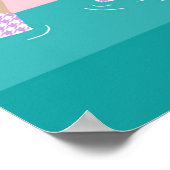 Kunstmatige zwemmers Illustratie kerstfeestdag Poster (Hoek)